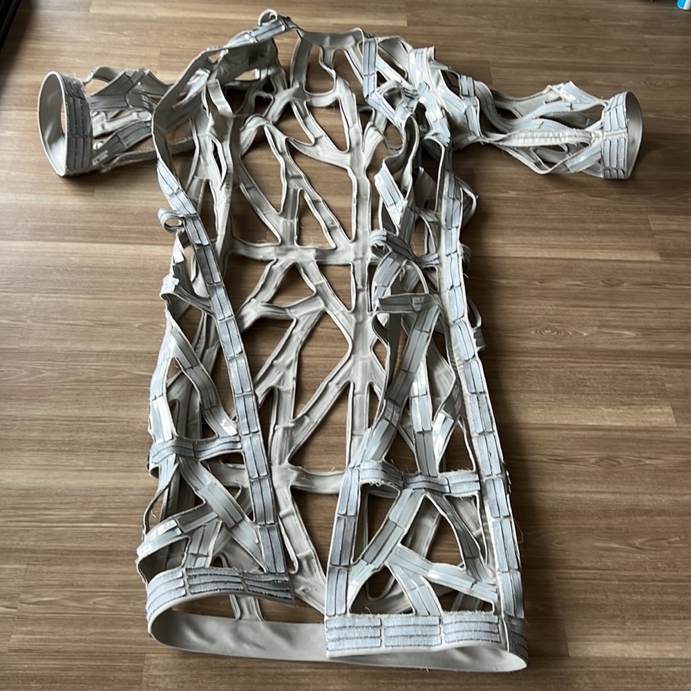 Rick Owens made Italy Oyster milk avant garde cut out Matrix statement over wear - Picture 10 of 17